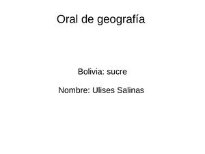 Trabajo Oral De Geo