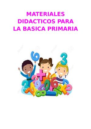 Materiales Didacticos Para La Basica Primaria