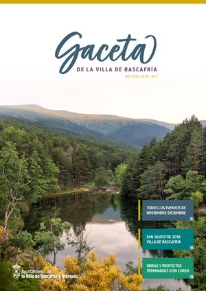 Gaceta de la Villa de Rascafría 2018 Nº1