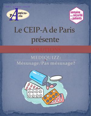 Mediquizz Solutions Mésusage Pas Mésusage