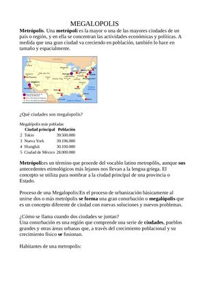 Megalopolis