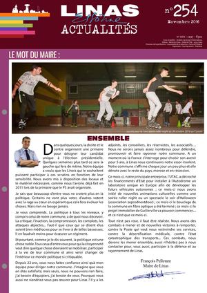 LinasActu 254 - Novembre 2016