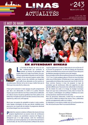 LinasActu 243 - Mars 2016 N°2