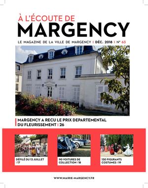 A l'écoute de Margency n° 63 de décembre 2018