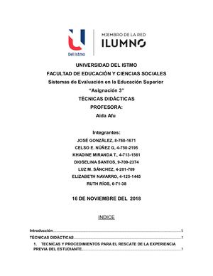 Técnicas Didácticas