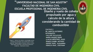 Proyecto de Investigación Formativa: Vuelo de un Cohete (Segunda Parte)