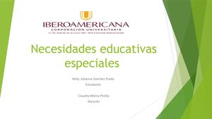 Necesidades Educativas Especiales