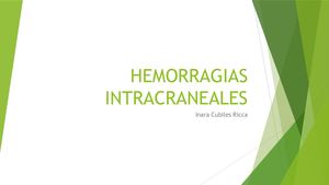 Hemorragias Intracraneales 3 Abril