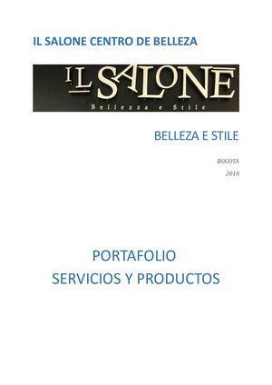 Portafolio De Servicios
