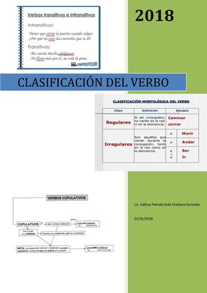 Clasificación De Los Verbos