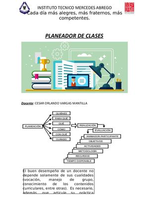 Plan De Clase Tecnologia E Informatica 8º Grado