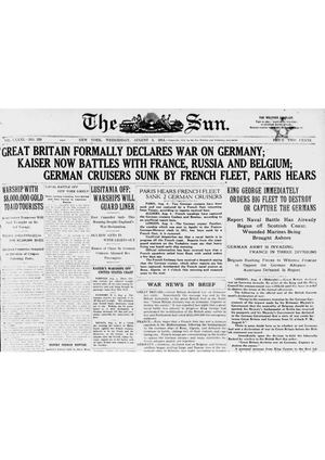 Gran Bretaña declara la guerra a Alemania