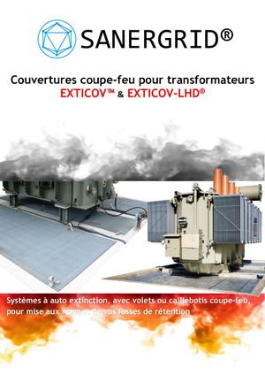 Couvertures coupe feu pour fosse de transformateur électrique EXTICOV et LHD