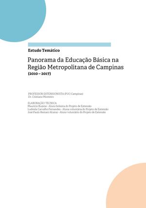 Panorama da Educação Básica na Região Metropolitana de Campinas (2010-2017)