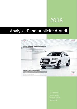 Analyse GreenWashing - Audi Q7