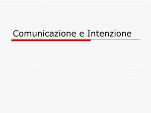 10 Comunicazione E Intenzione
