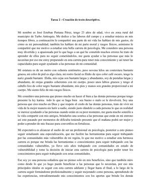 Texto Descriptivo Jose Esteban