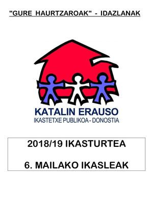 LH 6 Haurtzaroak Idazlanak