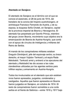 Atentado En Sarajevo (1)