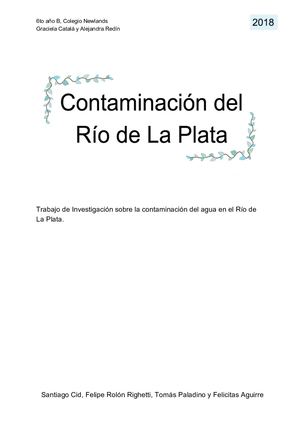 Contaminación Del Río De La Plata
