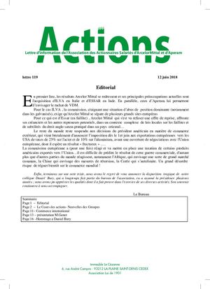 AASAA lettre 119 aux actionnaires