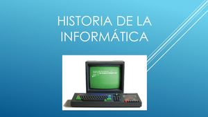 Historia De La Informática