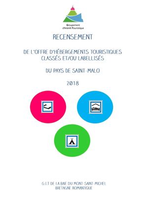 Recensement Des Hébergements Classés 2018