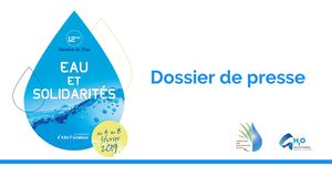Dossier de presse 12e semaine de l'eau