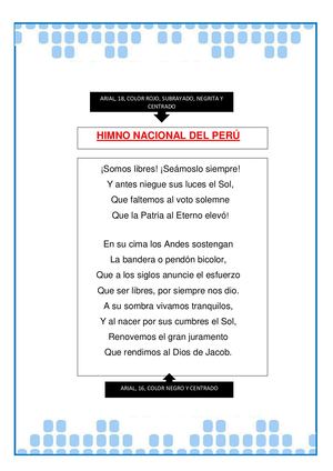 Himno Nacional Del Peru