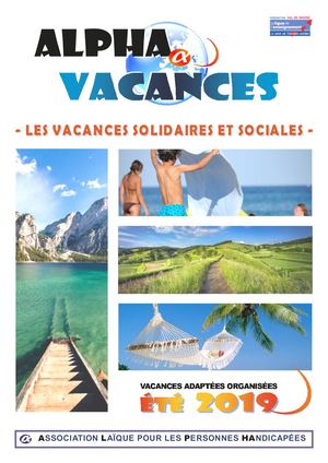 Alpha Vacances Catalogue éTé 2019