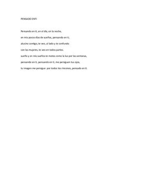Pensando En Ti