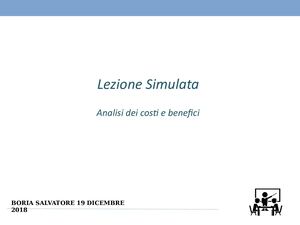 Lezione Simulata Salvatore