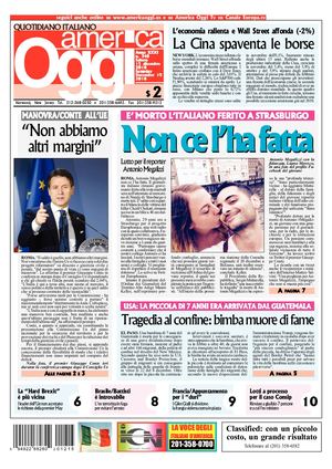 America Oggi 15 Dicembre 2018