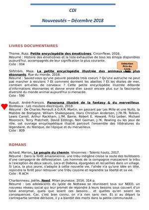 Catalogue Nouveautes Dec