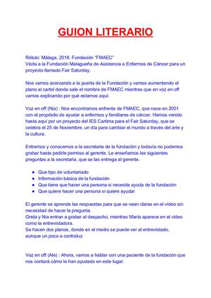 Guión Literario F S