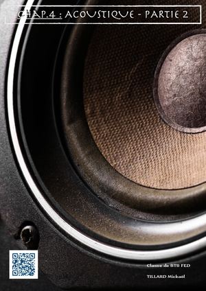 BTS FED : L'acoustique Partie 2