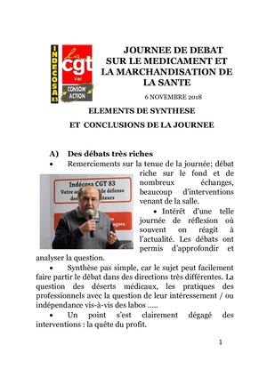 Conclusions par Cheinet André