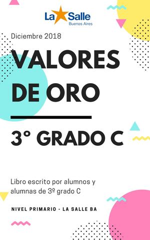 Libro De Los Valores De Oro 3º Grado C