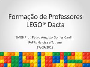 Formação De Lego Dacta 2018