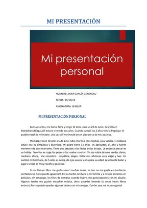 Mi Presentación