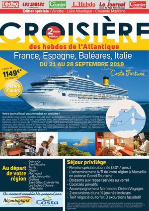 Brochure croisière des lecteurs  2019 Costa Croisière
