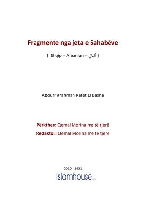 Sq Fragmente nga Jeta e sahabëve