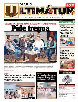 Ultimátum Chiapas, 18 Diciembre 2018