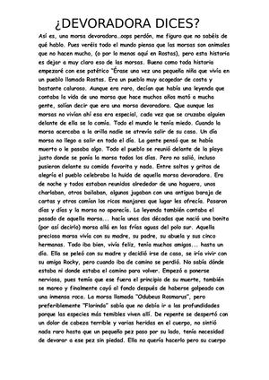 ¿Devoradora Dices?