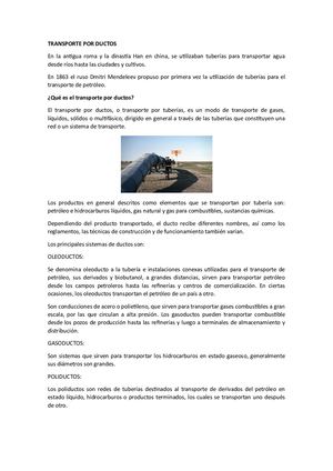 Transporte Por Ductos