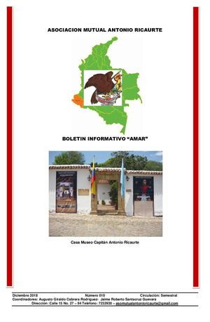 Boletín Asociación Mutual Antonio Ricaurte