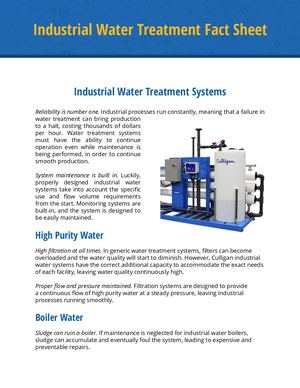 Water Treatment Fact Sheet