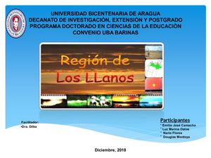 Presentación Región Llanera