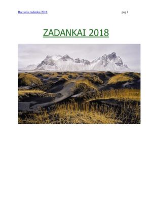 Zadanaki 2018