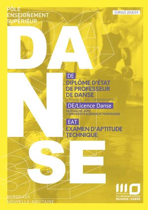 Dépliants Formation Danse 2018-2019